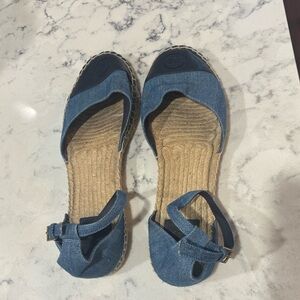 Blue Espadrille Sandals